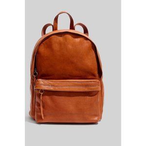 Madewell Womens $228 The Lorimer Backpack English Saddle Leather G2015